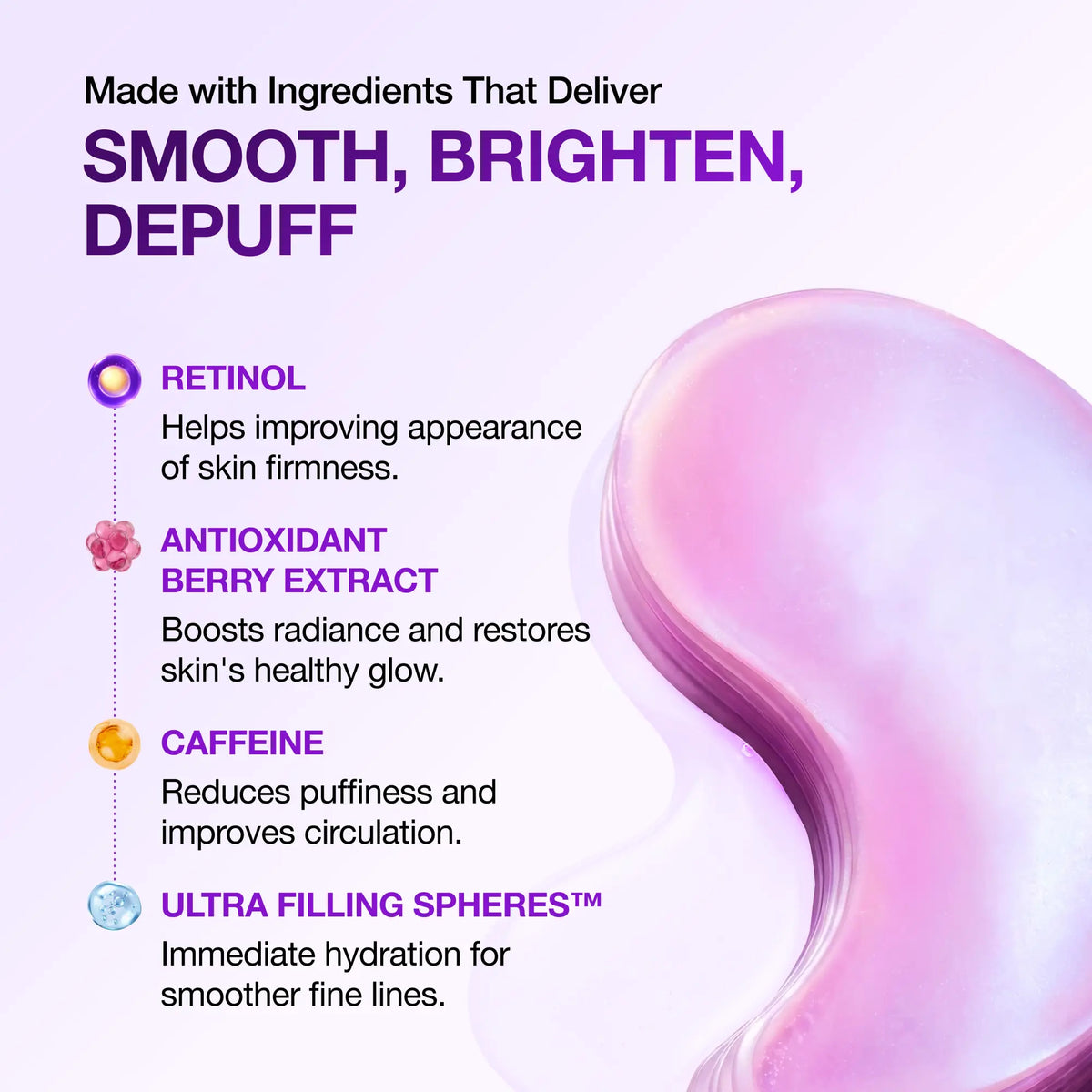 ANUA Retinol Berry Eye Patches, 60 Count